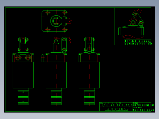 KOSMEKWCE1601-2SCM多系列多零件图纸模型多系列多零件图纸模型