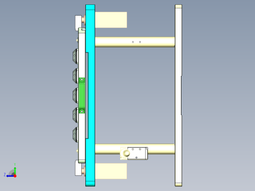 G2-B-CNC1笔记本CNC工装夹具三维模型右视缩略图