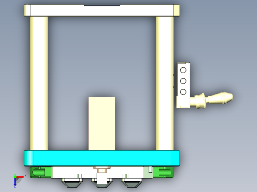 G2-B-CNC1笔记本CNC工装夹具三维模型俯视缩略图