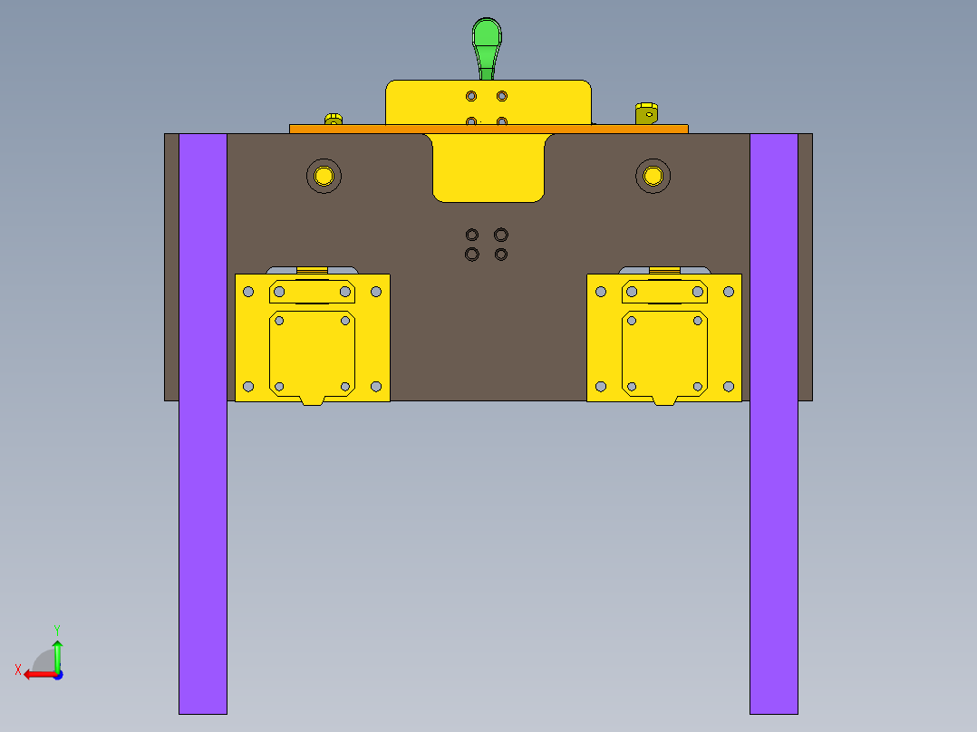 DIDK-CNC3笔记本CNC工装夹具三维模型后视图
