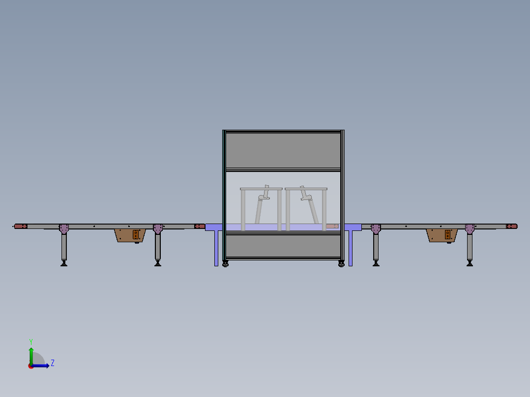 玉石激光打码流水线sw18左视图