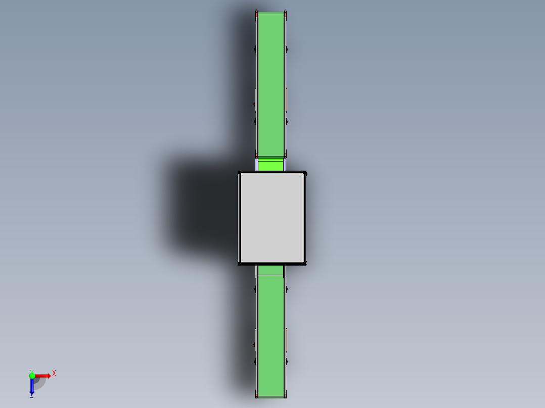 玉石激光打码流水线sw18俯视图