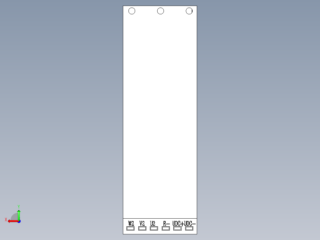 ABB ACS800-04-0400后视图