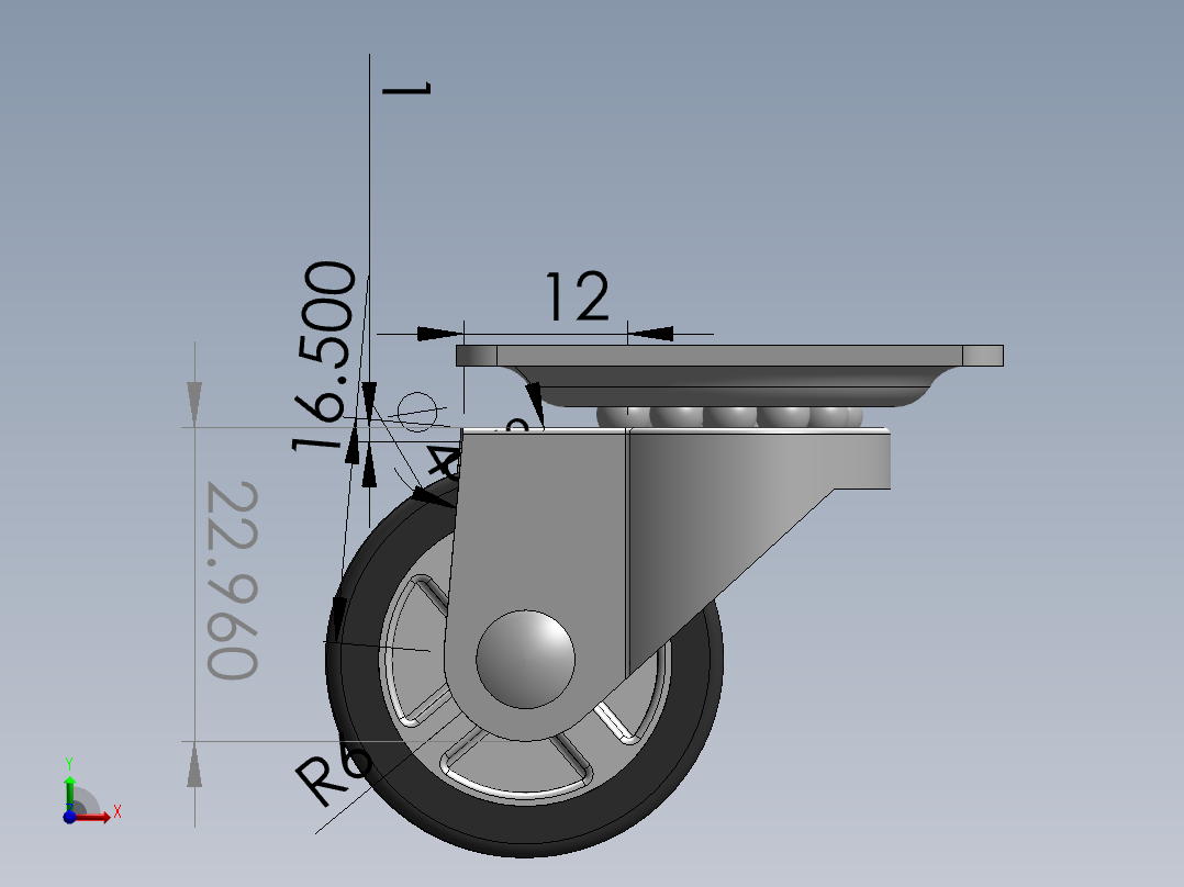 万向轮、脚轮(97)前视图