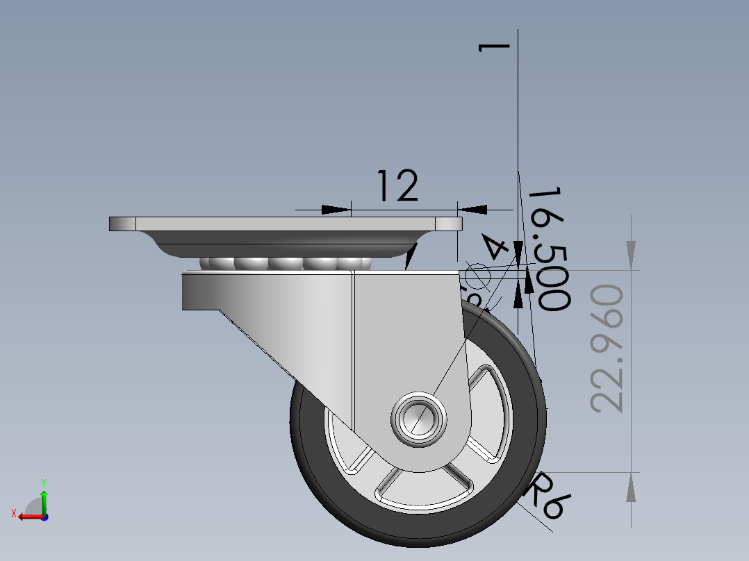 万向轮、脚轮(97)后视图
