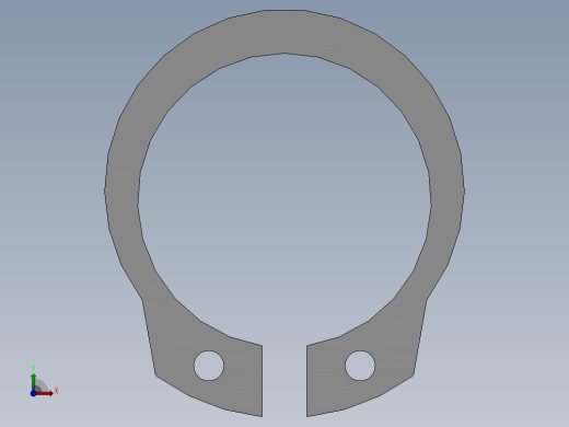 GB894．1-86 轴用弹性挡圈A型18前视缩略图