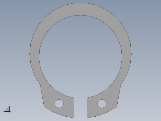 GB894．1-86 轴用弹性挡圈A型18后视缩略图