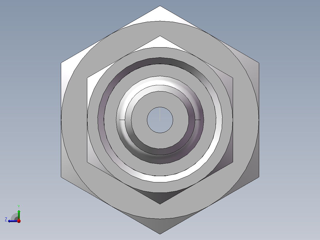 压力表接头-带螺母、7BC-04-12GDK+S右视图