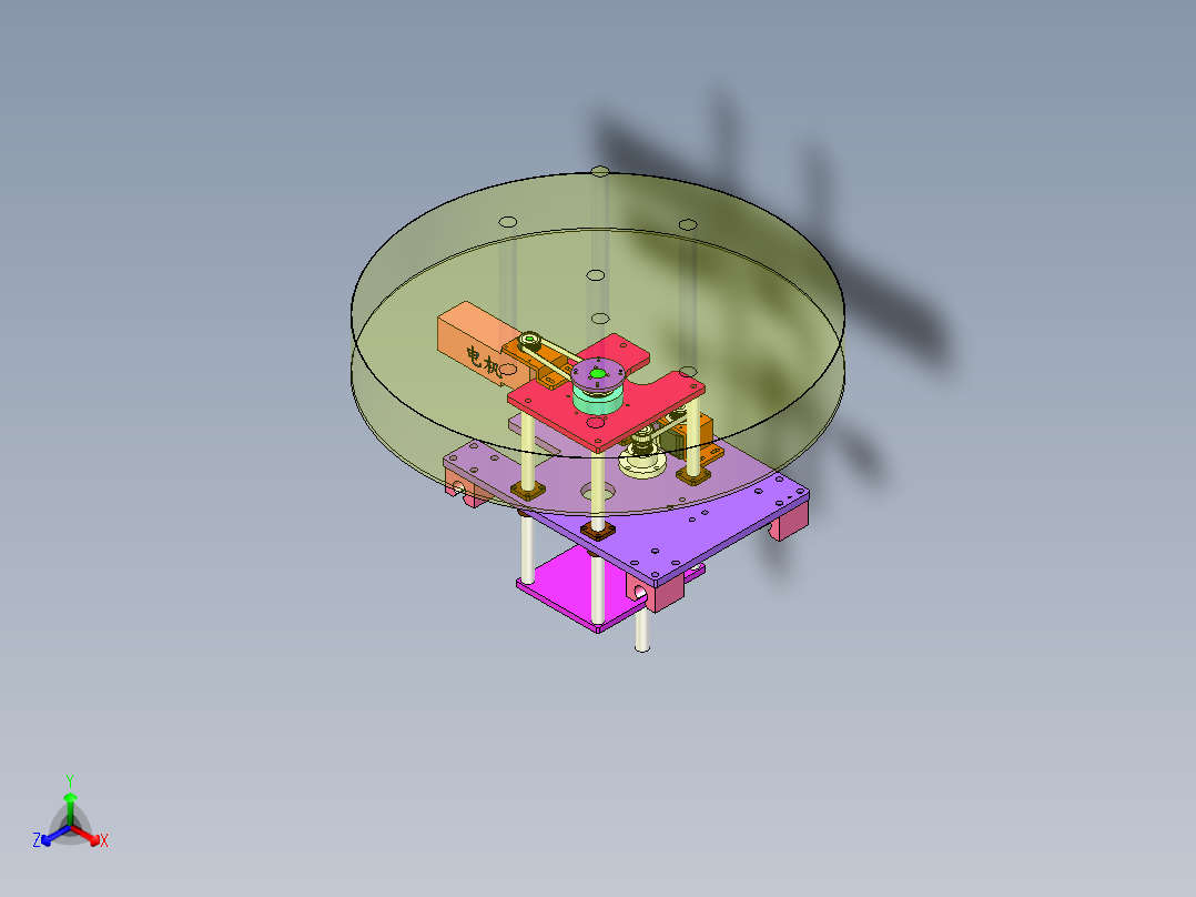 可升降转盘结构设计