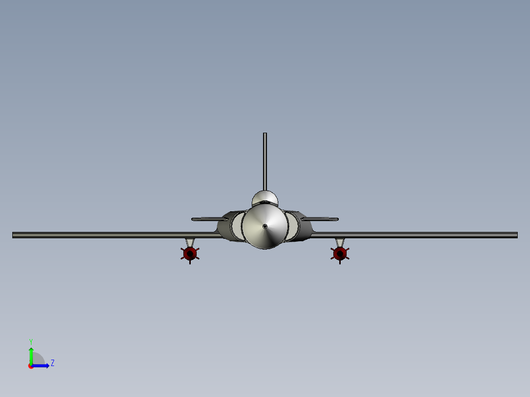 B2004197-新型战斗机左视图