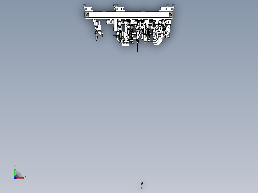 卡车驾驶室车门焊接夹具（汽车焊装夹具设计）前视图