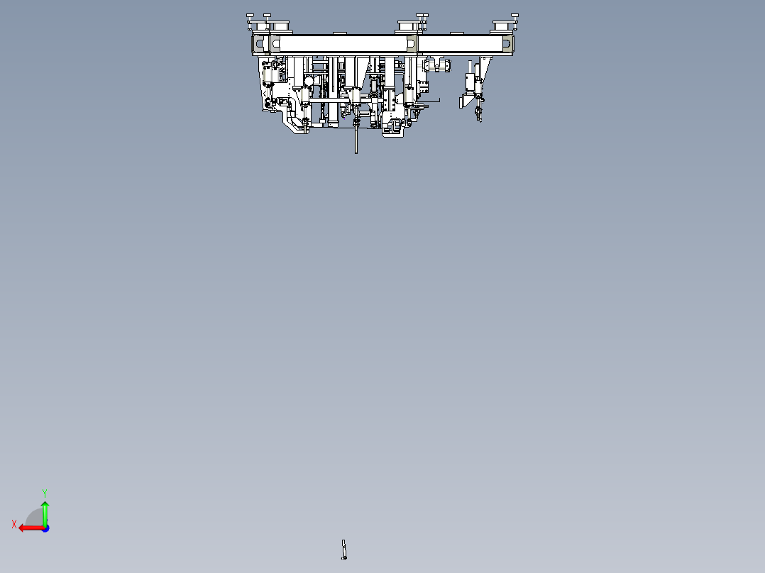 卡车驾驶室车门焊接夹具（汽车焊装夹具设计）后视图