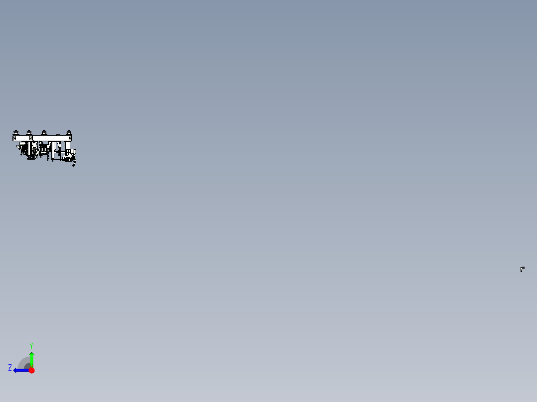 卡车驾驶室车门焊接夹具（汽车焊装夹具设计）右视图