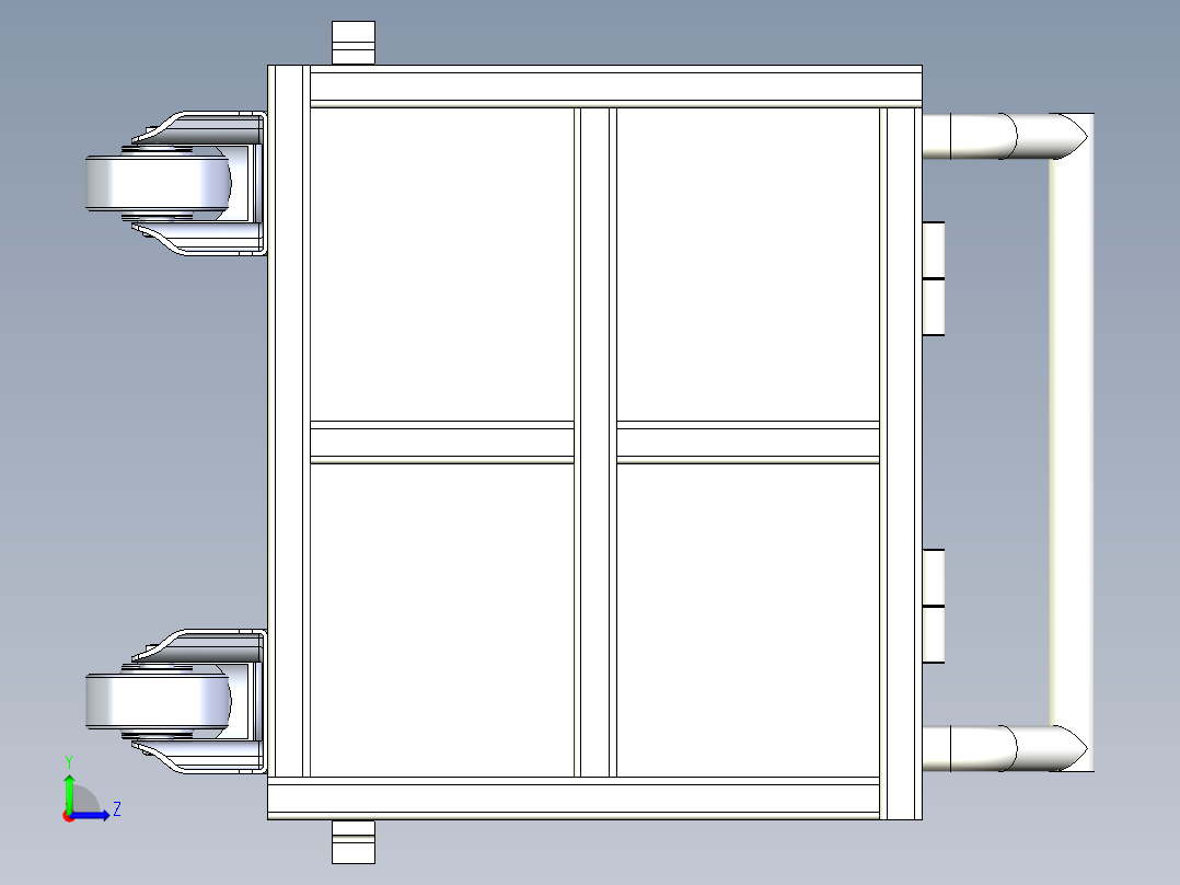 接球小车左视图