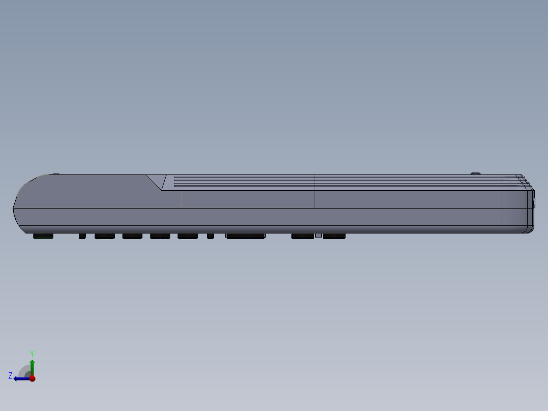 遥控器、遥控板(15)右视图