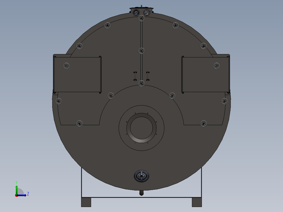 压力容积、clw350s锅炉左视图
