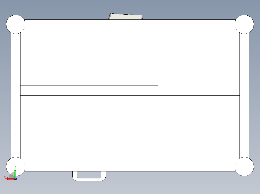 基础类工作台后视图