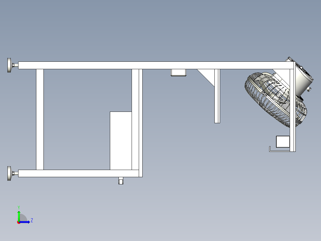 基础类工作台左视图