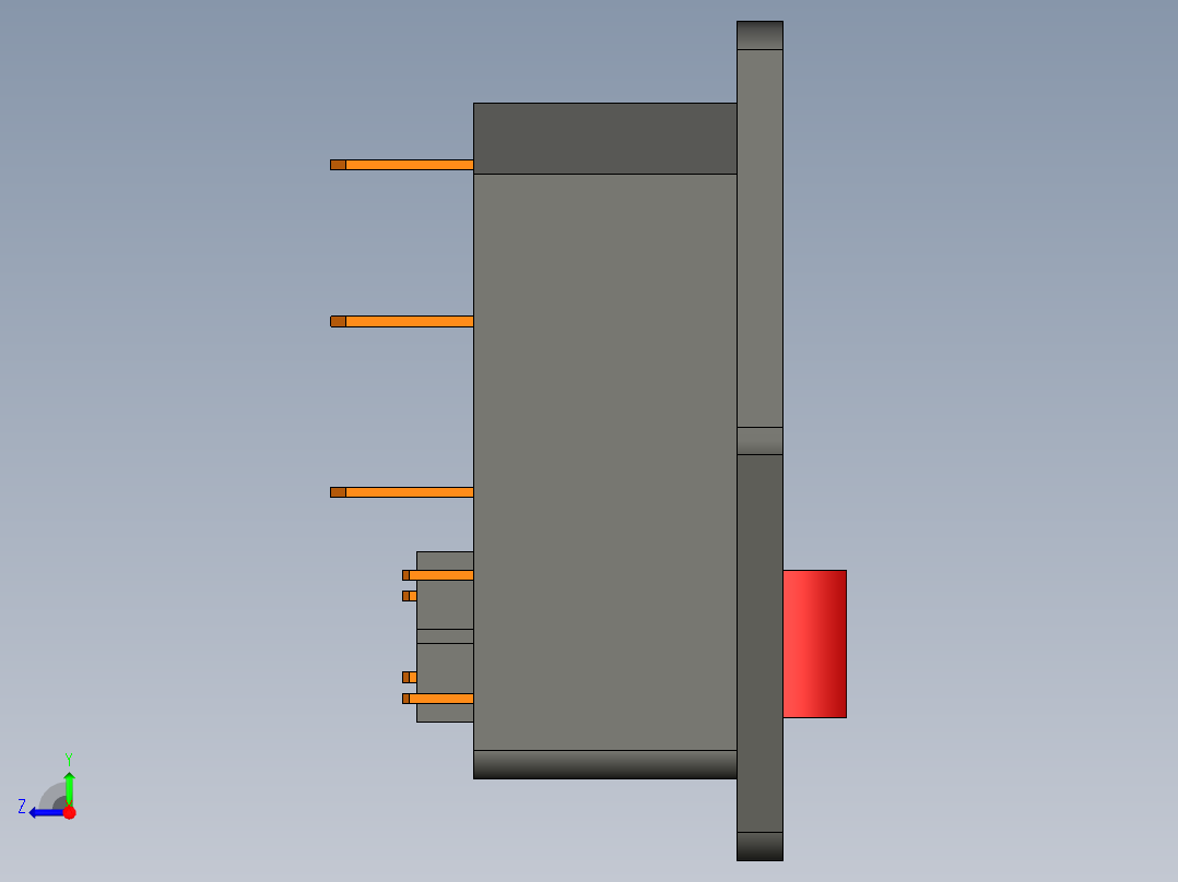 电源插座右视图