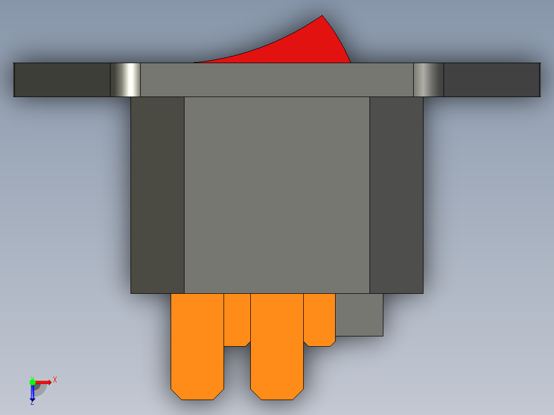 电源插座俯视图