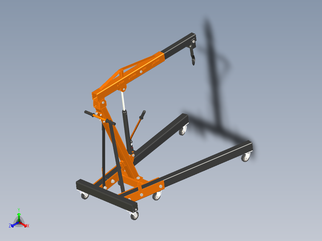 可折叠车间移动起重机附平面工程图