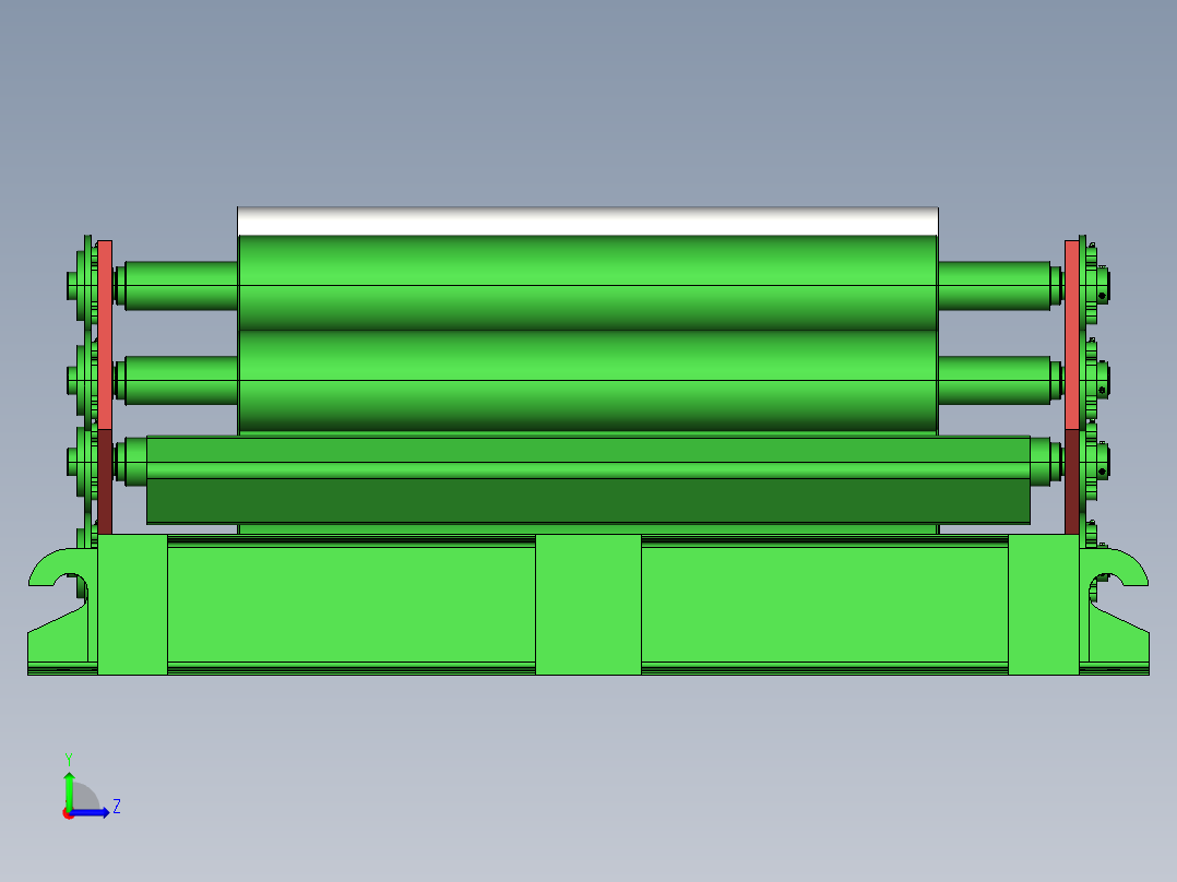 钢板矫直机-837680--90左视图