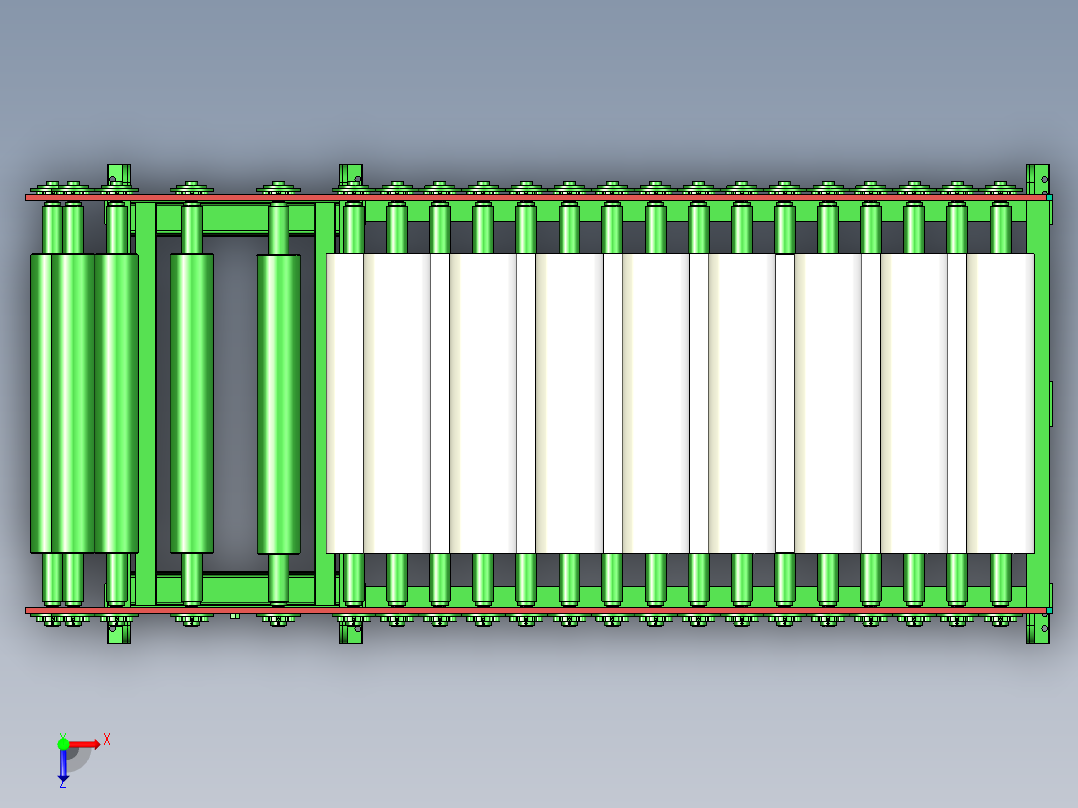 钢板矫直机-837680--90俯视图