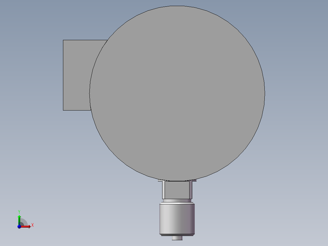 电接点压力表前视图