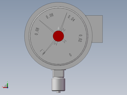 电接点压力表后视缩略图