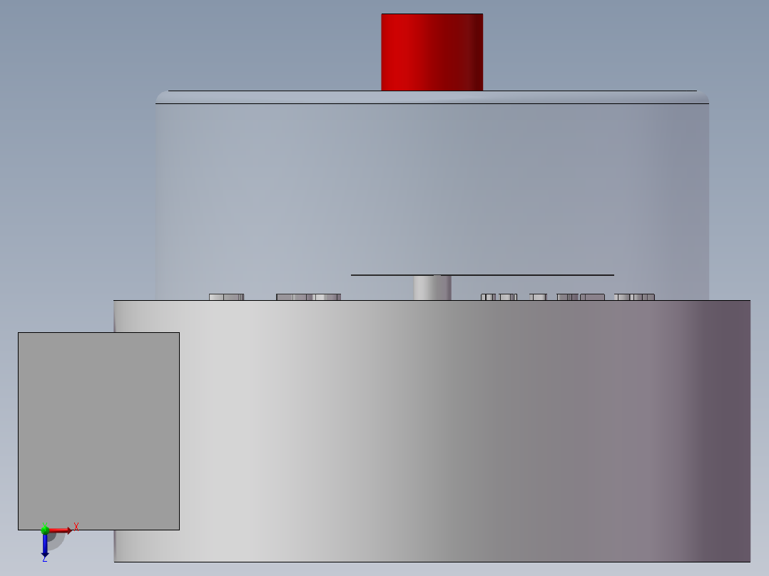 电接点压力表俯视图