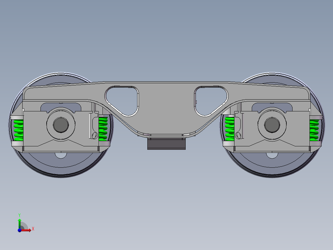 858300-货车转向架模型设计前视图