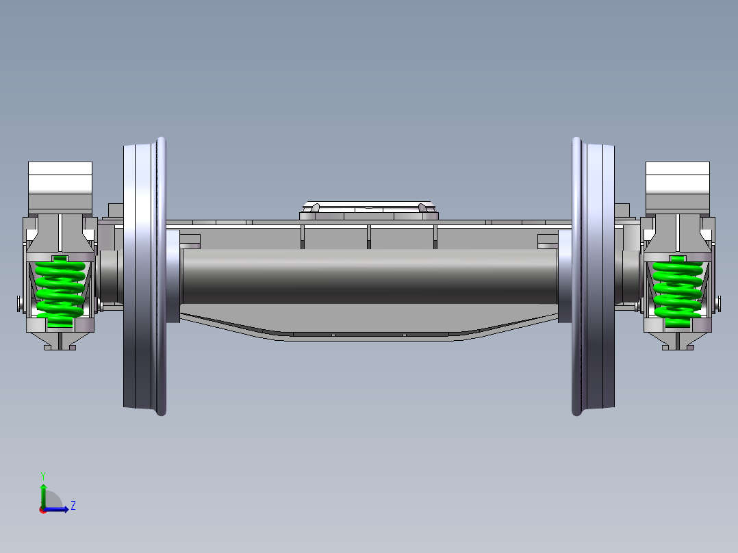 858300-货车转向架模型设计左视图