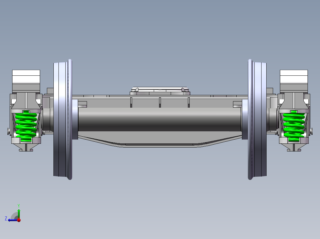 858300-货车转向架模型设计右视图