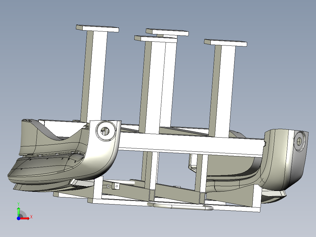 T88气囊开口工装前视图