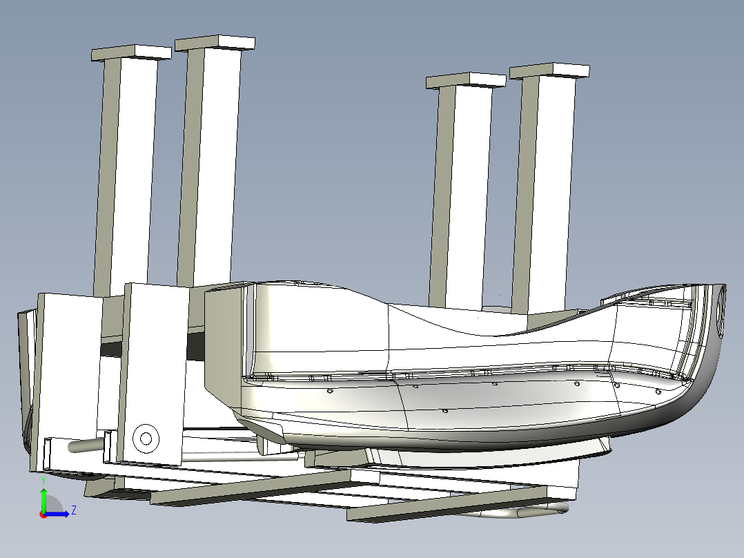 T88气囊开口工装左视图