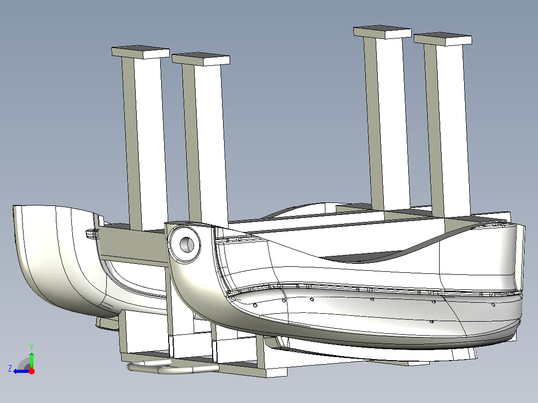 T88气囊开口工装右视图