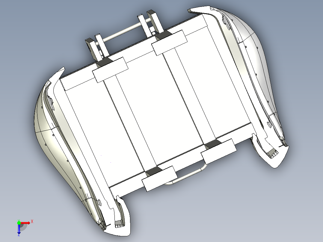 T88气囊开口工装俯视图
