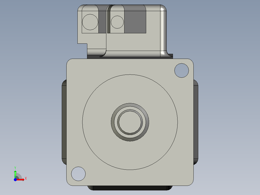 三菱AC伺服电机HG-KR13J前视图