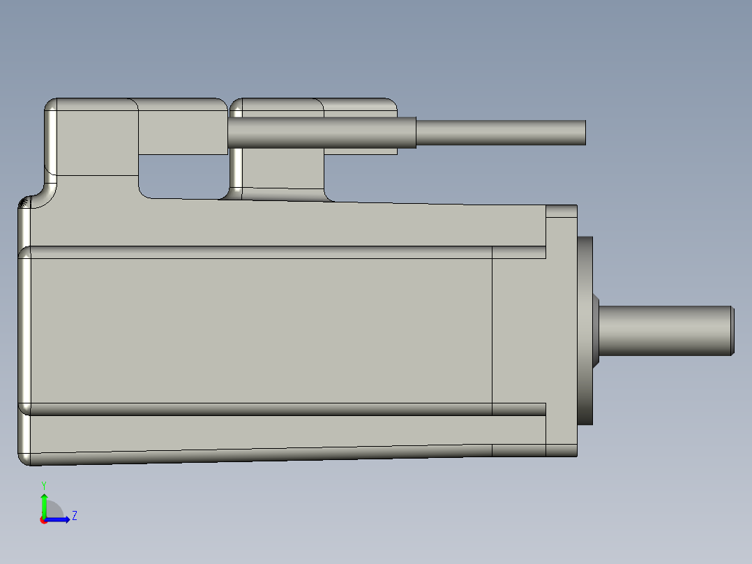 三菱AC伺服电机HG-KR13J左视图