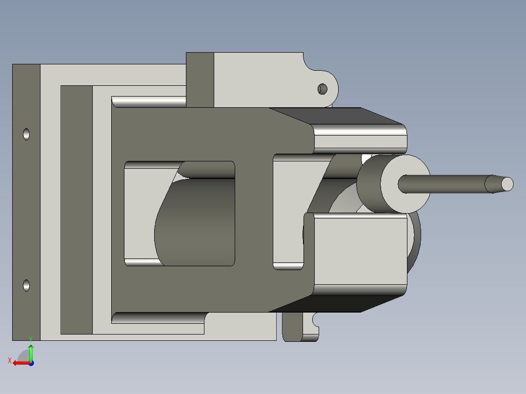 小管AB胶推胶机构后视图
