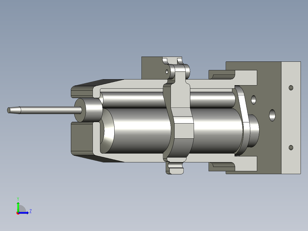 小管AB胶推胶机构左视图