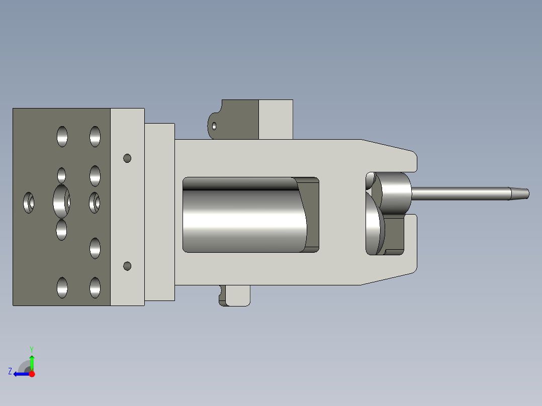 小管AB胶推胶机构右视图