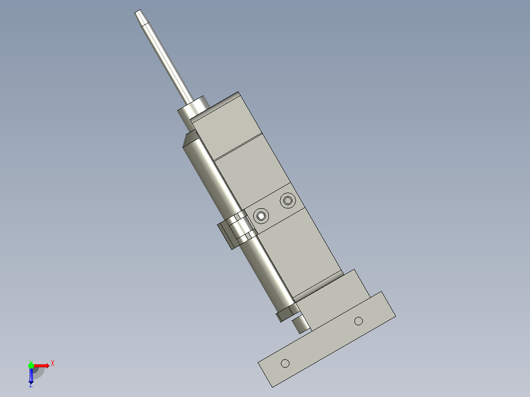 小管AB胶推胶机构俯视图