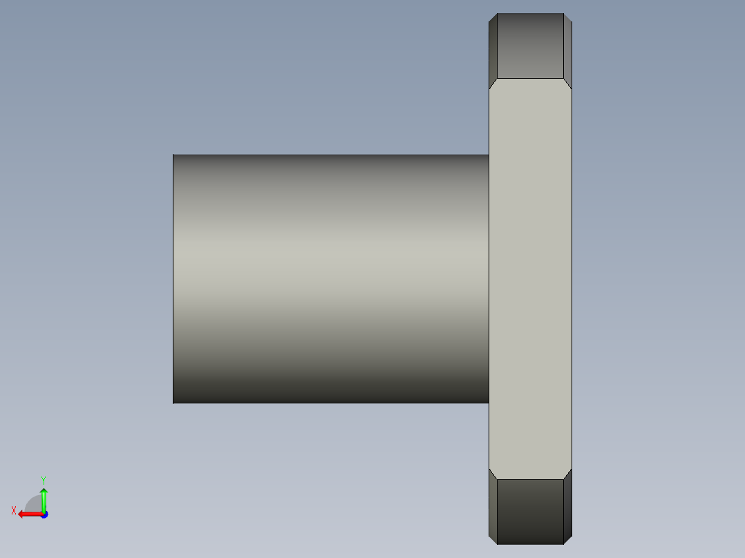 LMH8UU带座直线轴承后视图