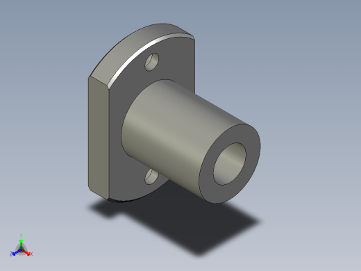 LMH8UU带座直线轴承正等轴测缩略图