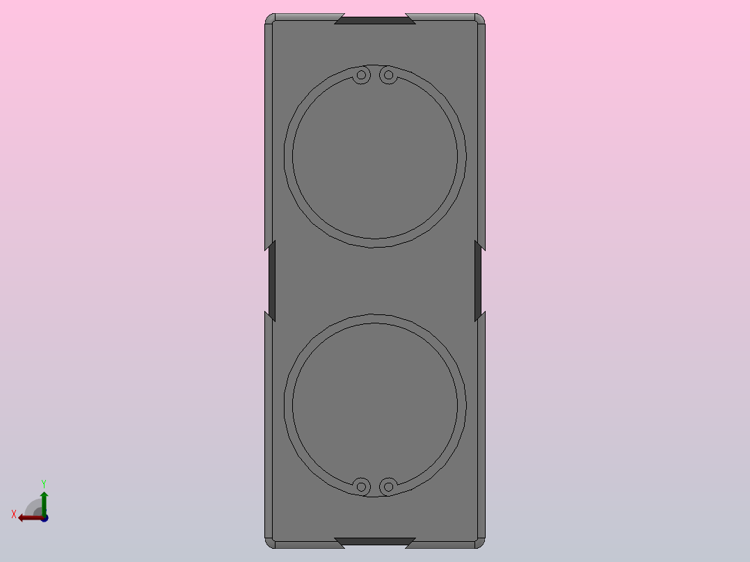 TN系列经济型双轴气缸[TN-25X50-S]后视图