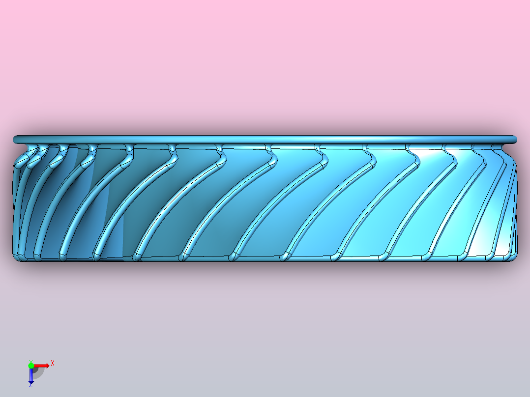 叶轮设计(5)俯视图