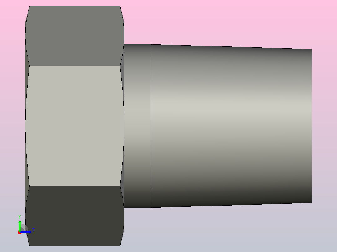 管螺纹接头1-4_x_1-8_ptr-s左视图