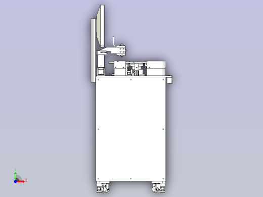 一款PCB计量测试机3D图纸前视缩略图