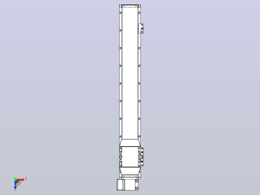 机器人皮带驱动直线轴TPA-GCB-120-P70-L700-LP-M20-N3俯视缩略图